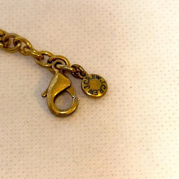 J. Crew Tortoise and Crystal Pendant Necklace with Matching Bracelet - EUC - Picture 7 of 11